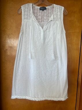 Michael Stars white, cotton, sleeveless dress